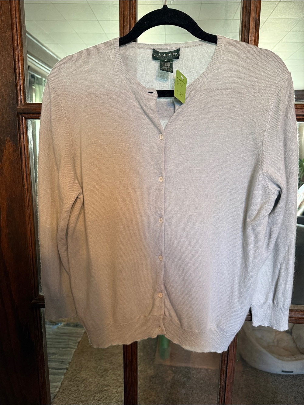 Ralph Lauren Pastel blue Button-Front Knit Cardigan